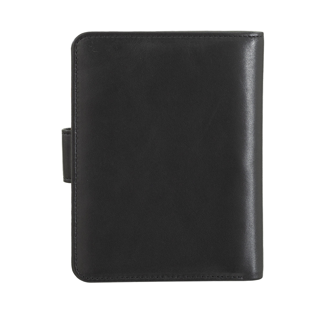DuDu Kvinders tegnebog i farverig blød læder RFID -lås med zipholder og kreditkortholder
