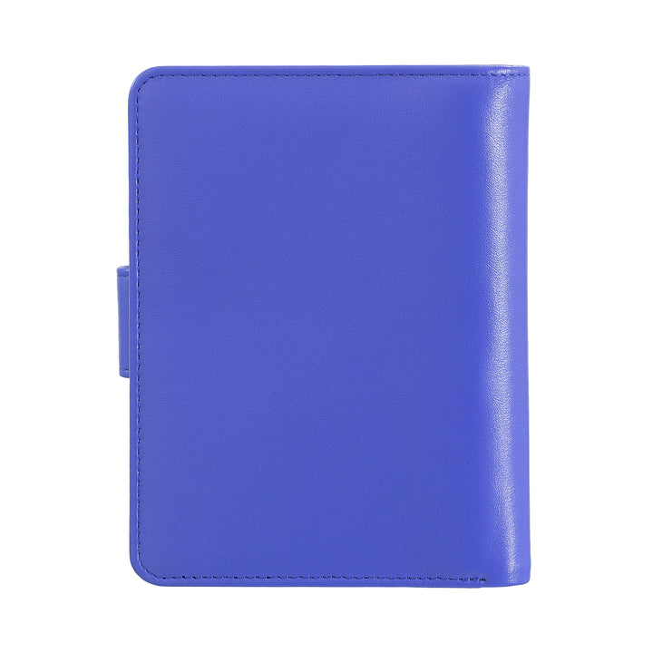 DuDu Kvinners lommebok i fargerik myk skinn RFID -lås med glidelåsinnehaver og kredittkortinnehaver