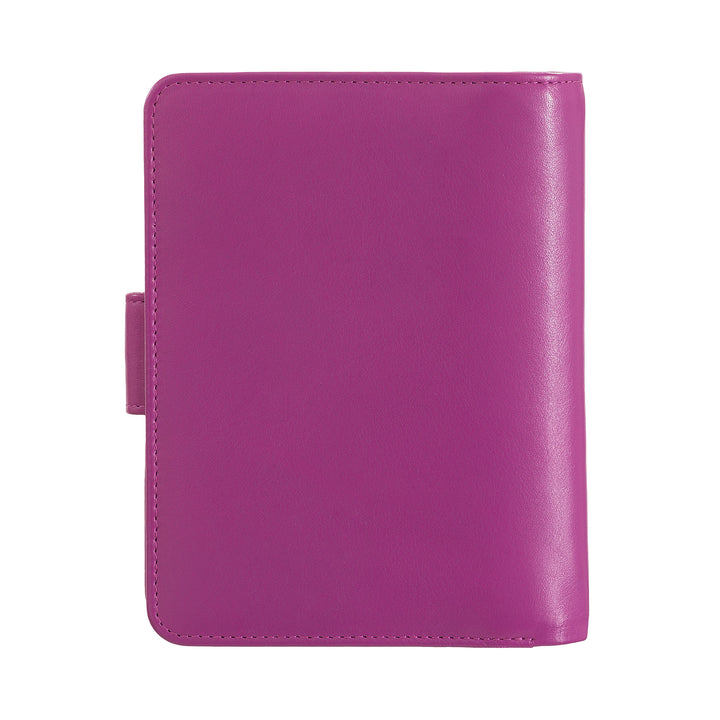 DuDu محفظة نسائية جلد ناعم ملون RFID Block مع محفظة عملة الرمز البريدي وحامل بطاقة الائتمان