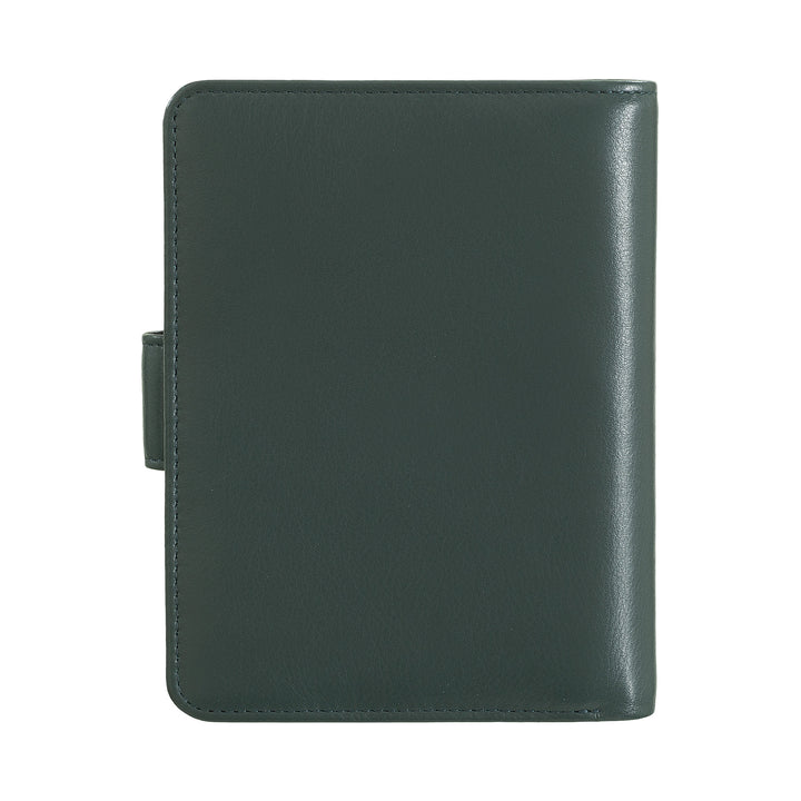 DuDu محفظة نسائية جلد ناعم ملون RFID Block مع محفظة عملة الرمز البريدي وحامل بطاقة الائتمان