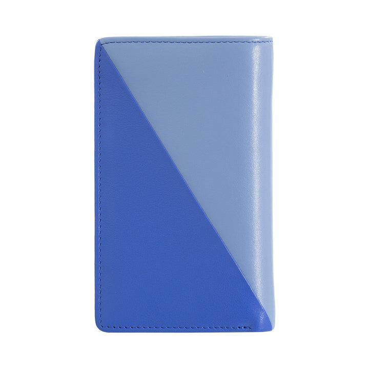 DUDU Färger kvinnors plånbok RFID i flerfärgad läder med nyckelhållare, korthållarfickor och kort