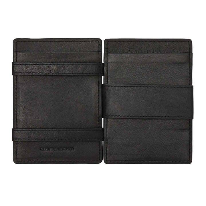 Nuvola Leather Magic Portfolio Man in Leather Magic Wallet Small med 6 kredittkortlommer