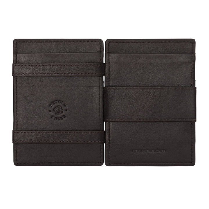 Nuvola leather magic portfolio man in leather magic wallet small with 6 credit cards pockets