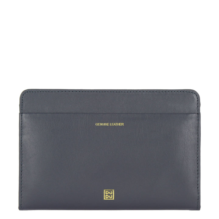 DuDu Women's Wallet Soft Leather Nappa Clutch -veske med Double Magnet Zip Credit Card Corthaver