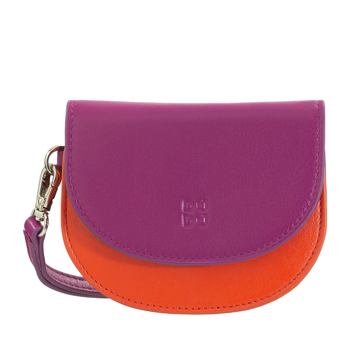 DuDu محفظة المرأة جلدية، محفظة صغيرة ملونة عملة محفظة الأوراق النقدية بطاقات مع حزام