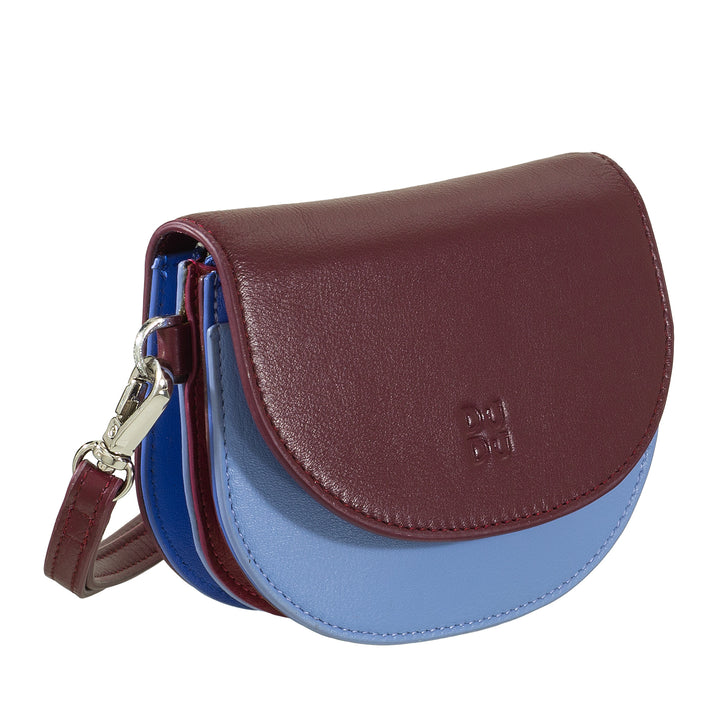 DuDu Kvinders håndled tegnebog i læder, små farverige porteføljeholderkort pengesedler med snørebånd