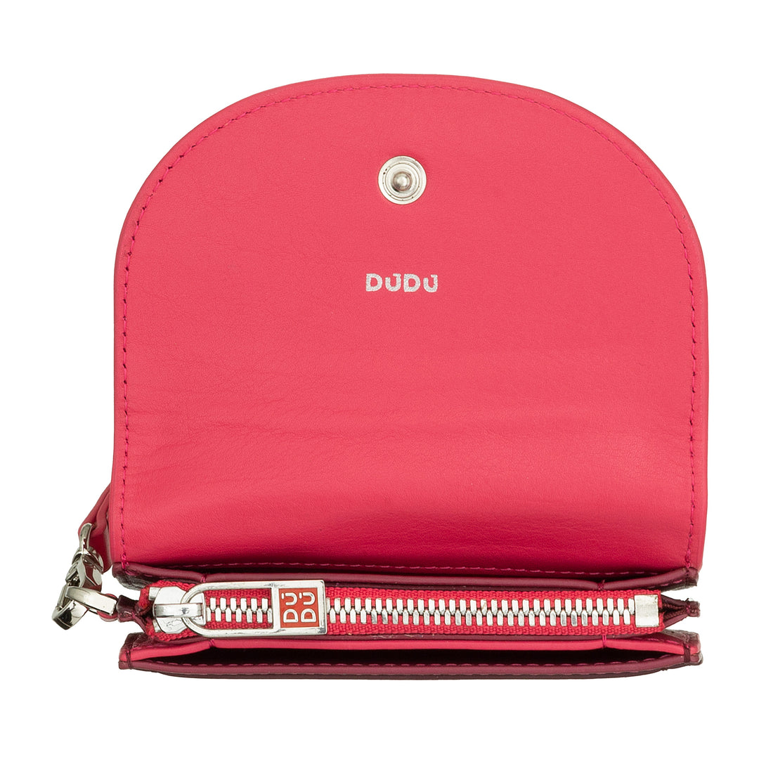 DuDu 女性皮革手提包,彩色小钱包 硬币钱包 钞票 带编织