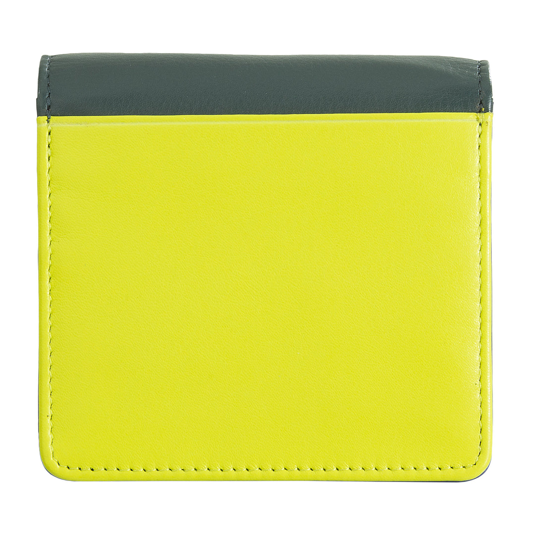DuDu Liten kvinners lommebok i Skop Leather Ultra Compact Colored RFID med intern glidelås og 8 kortkortholdere
