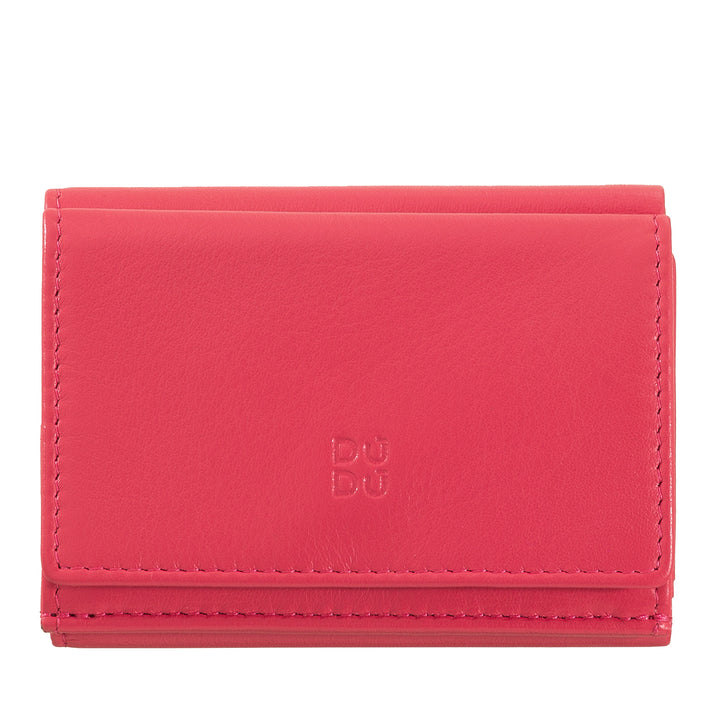 Dudu Small Men's Leather Wallet、女性の財布、紙幣とカードのドアを備えたコンパクトなデザインドア