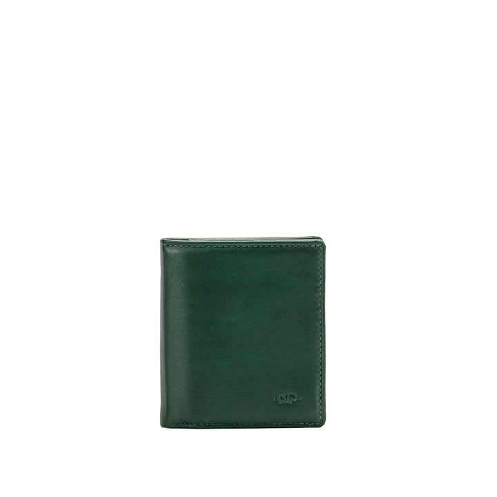 Nuvola läderplånbok för mäns små kreditkortshållare i riktig fickhud av 8 sedlar hållarkort