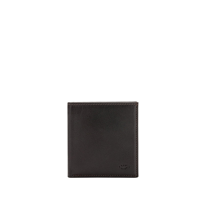 Malá malá pánská kožená peněženka nuvola s uzavřením knoflíku a držákem karty