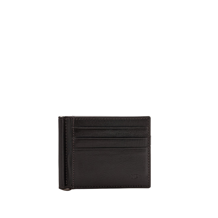 Nuvolaská kožená peněženka pro pánské klipy v kožené firmě bankovky s kapsami držák karty