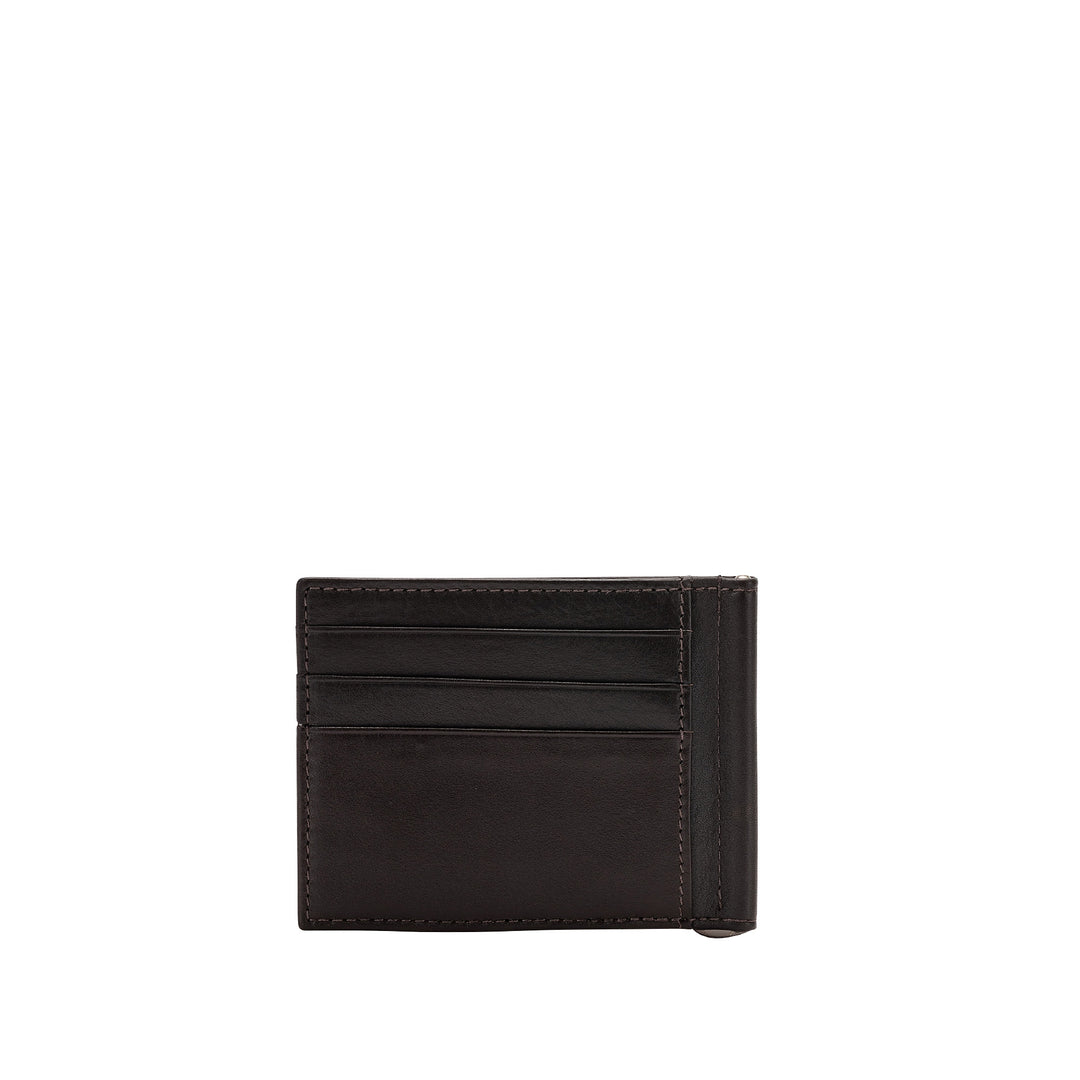Кожаный кошелек Nuvola для мужских клипов в кожаной фирме банкноты с держателем карт карт