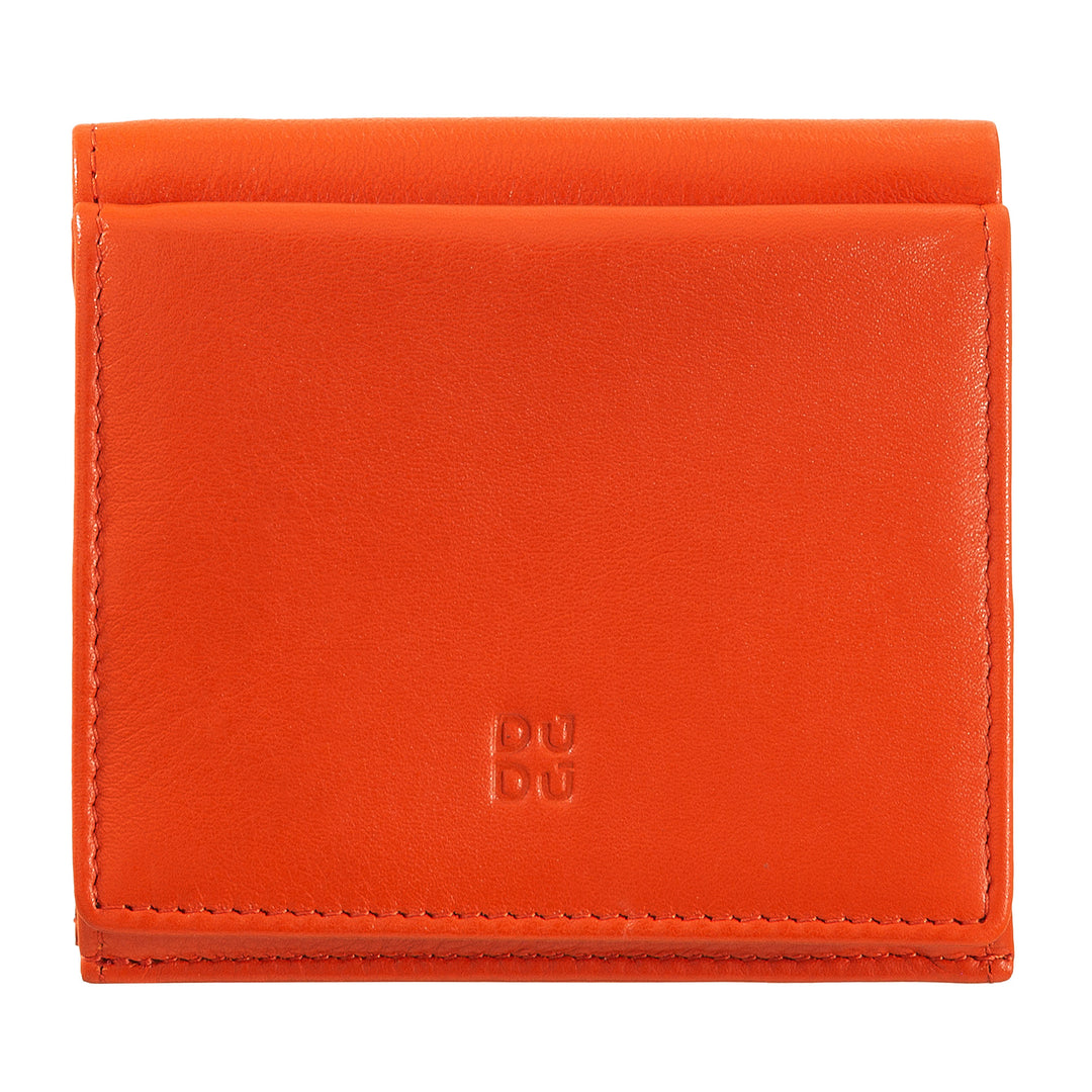 DuDu RFID flerfarvet læder tegnebogskort og mønter