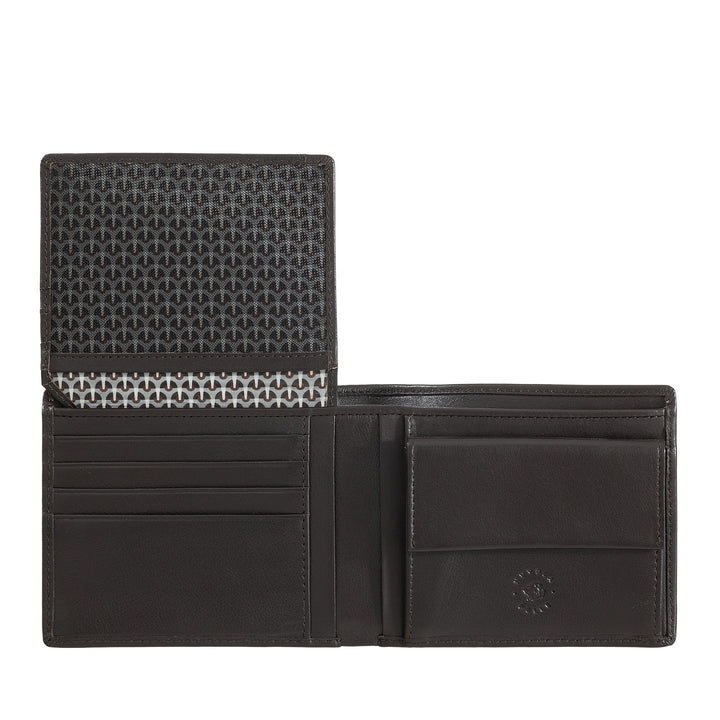 Классический мужской кожаный бумажник с кошельком и держателем кредитной карты