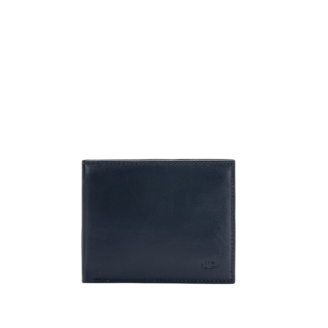 Kožená peněženka Nuvola pro muže bez měkkých kožených dveří s 8 kapsami kapes