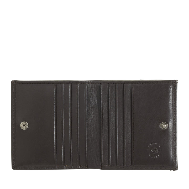 محفظة Nuvola Pelle الصغيرة للرجال من جلد نابا مع محفظة عملات معدنية جيدة وحامل بطاقات