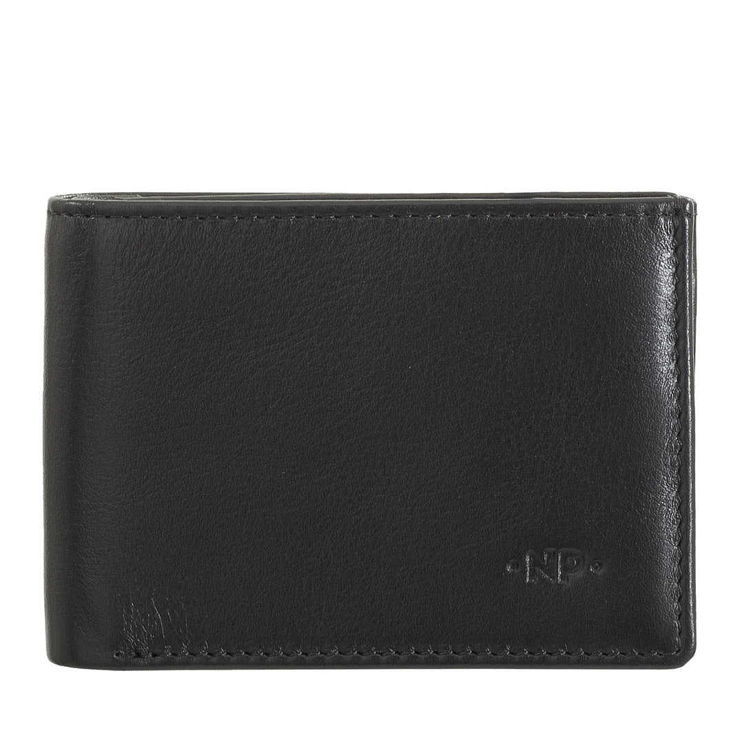 Cloud Leather Mini Men's Wallet Small Leather Nappa Jacket Pocket with Coin Bag
