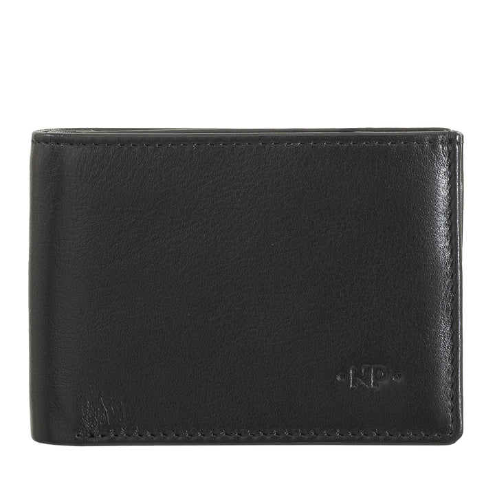 Cloud Leather Mini Men's Wallet Small Leather Nappa Jacket Pocket with Coin Bag