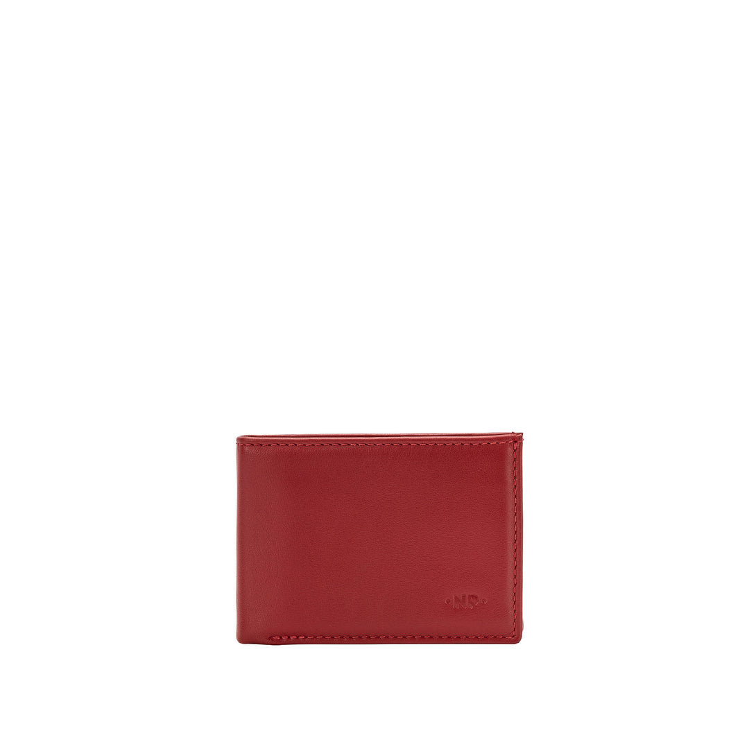 Nuvola Leather Mini Small Men's Wallet i Nappa Pocket Jacket med Tesk