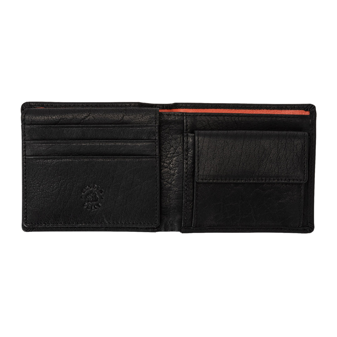 محفظة سحابة جلدية محفظة صغيرة للرجال مع محفظة عملة جلدية مدمجة حامل بطاقات وبطاقات