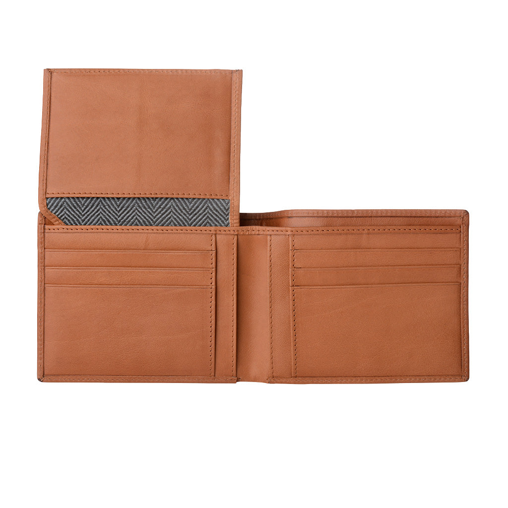 Antique Tuscan Men's Wallet in Italian Genuine Leather with 9 Pockets Card Holder and 2 Banknote Holders