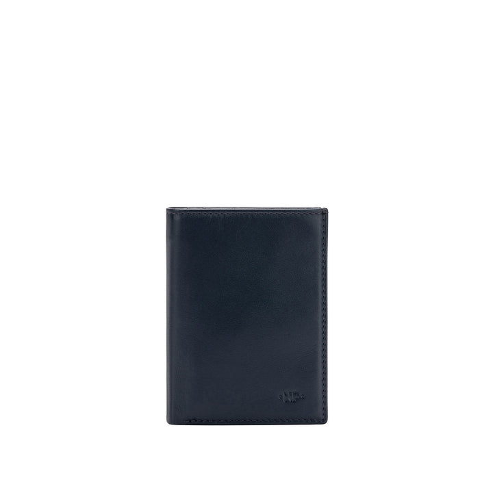 Skórzany portfel Nuvola dla mężczyzn w prawdziwej pionowej skórze nappa z 16 dań