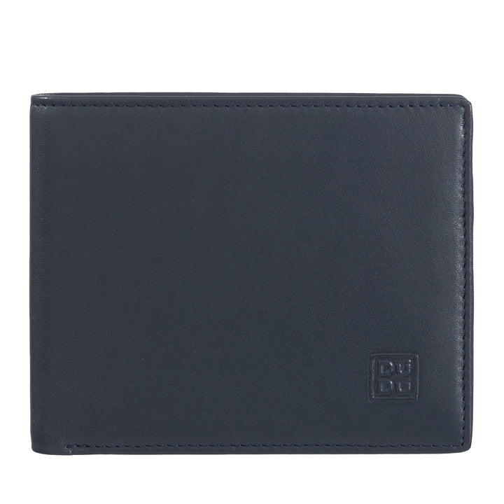 DuDu メンズ RFID 財布本革のクレジットカード ホルダー 8 カード紙幣ホルダー