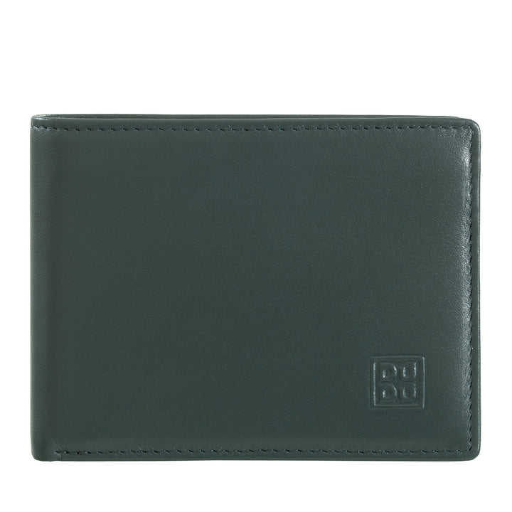 DuDu Carteira RFID Bloqueio de couro pequeno bolso com slot para cartão de crédito