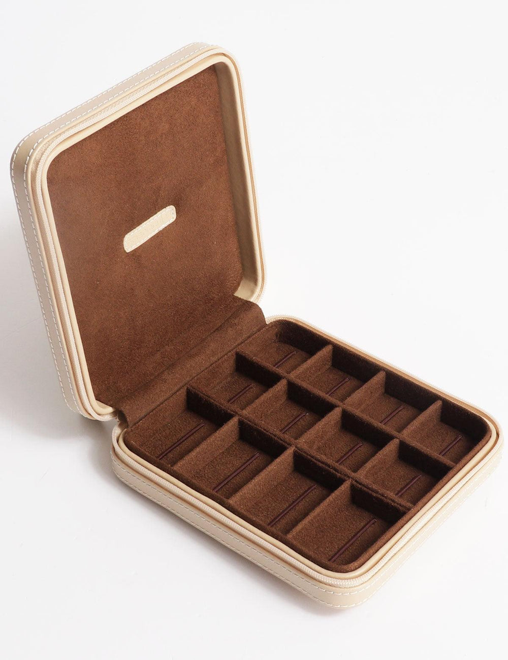 Friedrich23 Cordoba Cutie de bijuterii cu fermoar bej 26204-8 - Capodagli 1937