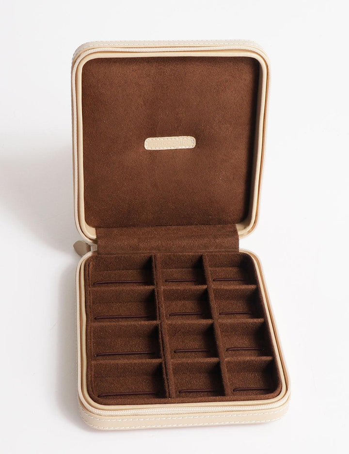 Friedrich23 Cordoba Cutie de bijuterii cu fermoar bej 26204-8 - Capodagli 1937