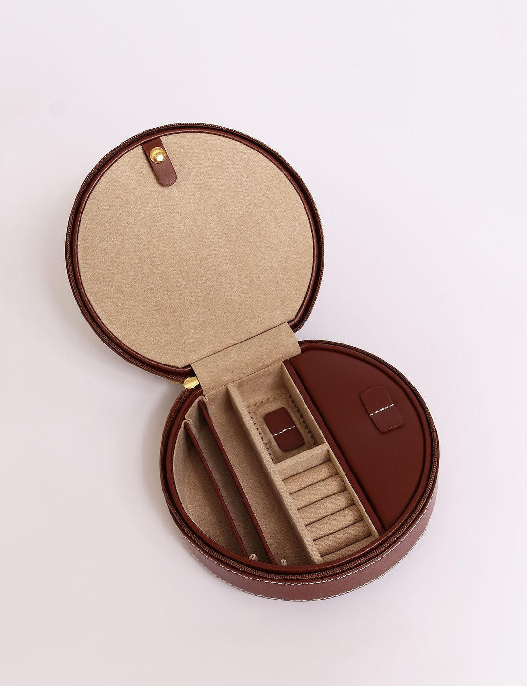 Rond sieradendoosje Friedrich23 Cordoba Bruin 26216-3 - Capodagli 1937