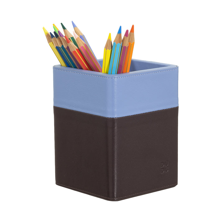 DuDu עיצוב קרפנות שולחן עור, מחזיק פן לשולחן משרדי, מחזיק עיפרון צבעוני