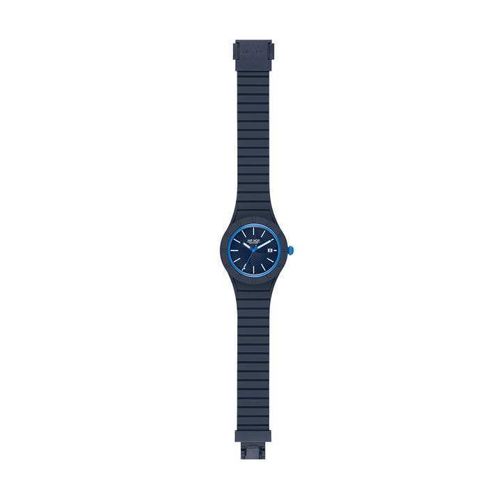 Hip Hop Relógio Denim Azul X-Man Coleção 42mm HWU1076