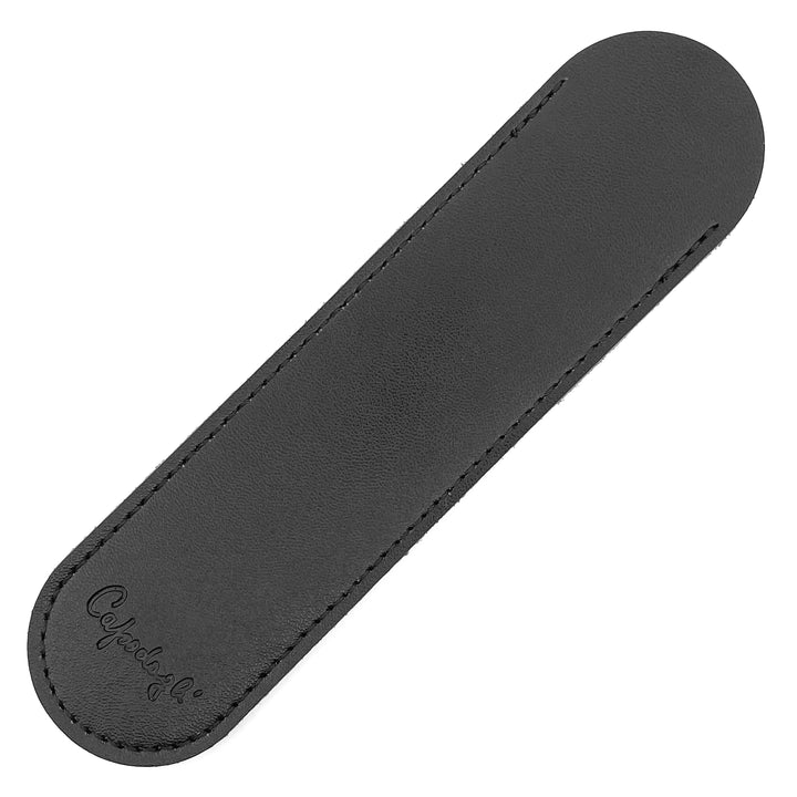 Capedagli -saken for 1 glatt svart skinnskrivingsinstrument CPD0001