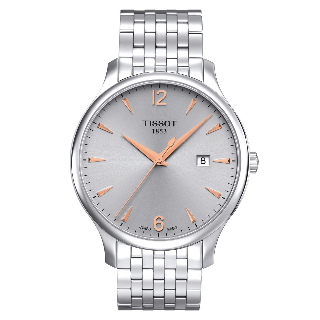 Tissot orologio uomo Tradition argento 42mm acciaio quarzo T063.610.11.037.01 - Gioielleria Capodagli