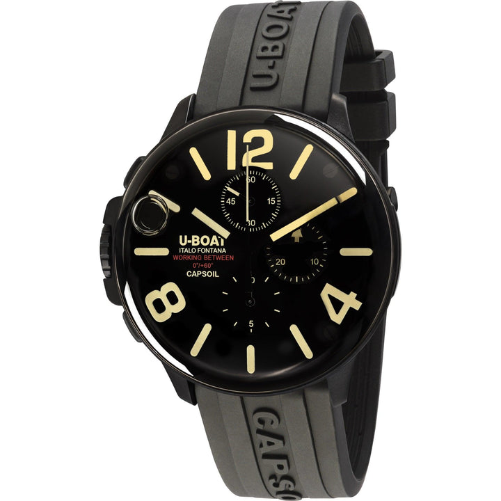 U-BOAT orologio Capsoil Chrono DLC 45mm nero quarzo acciaio finitura DLC nero 8109/D - Capodagli 1937