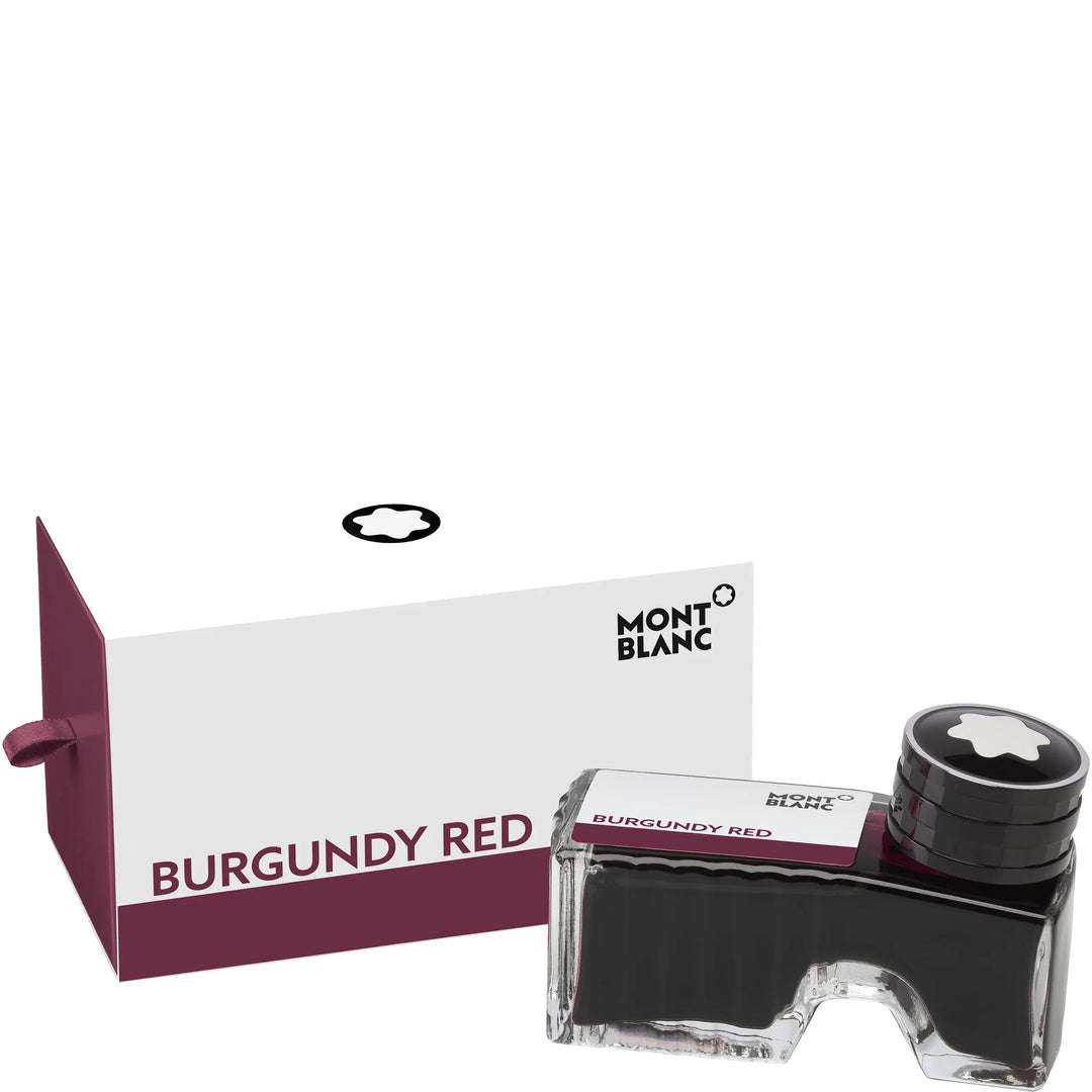 Montblanc boccetta d'inchiostro 60ml Burgundy Red bordeaux 105198 - Gioielleria Capodagli