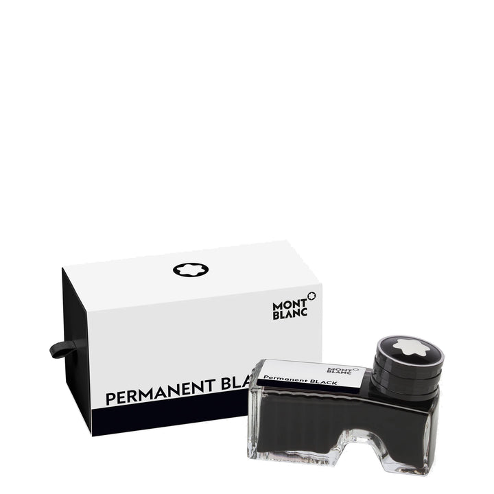 Montblanc boccetta d’inchiostro 60ml Permanent Black DIN ISO 14145-2 nero indelebile 128196
