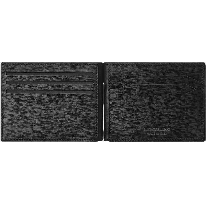 Montblanc محفظة MEISTERST ⁇ CK 4810 الأسود مع المال كليب 129245