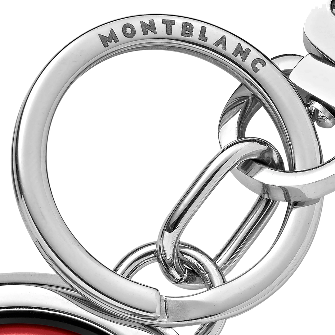 Montblanc سلسلة المفاتيح مع شعار دوارة ميسترستوك الأحمر 128746