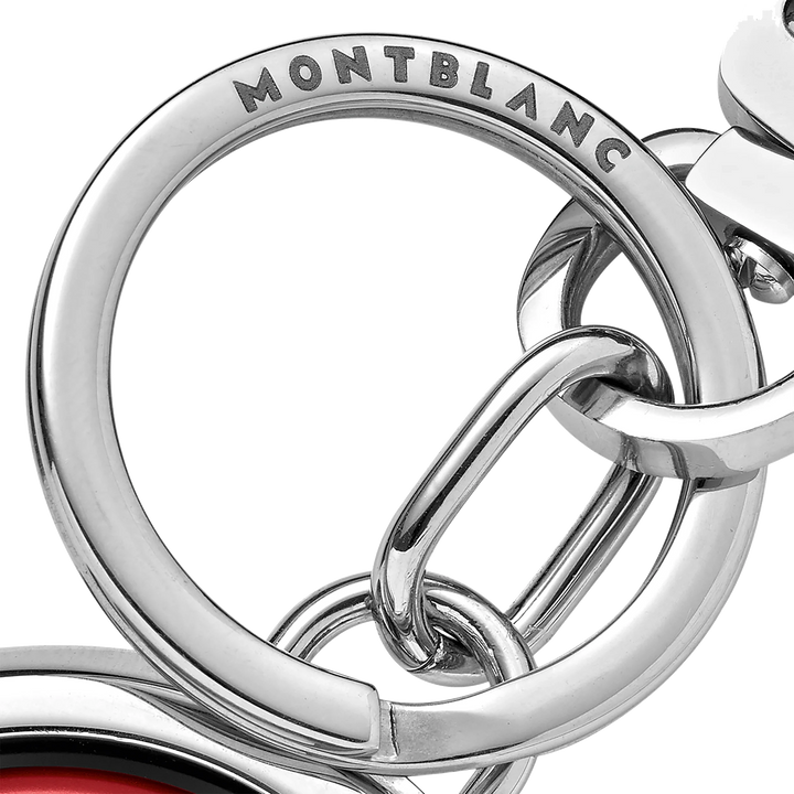 Montblanc Porta-chaves com emblema giratório Meisterstück vermelho 128746