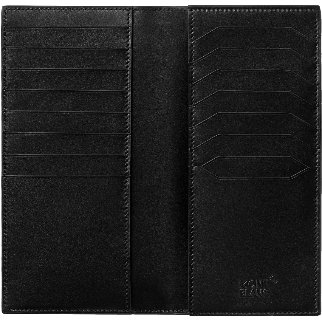 Montblanc Cartera larga 15 compartimentos Meisterstück negro 129680