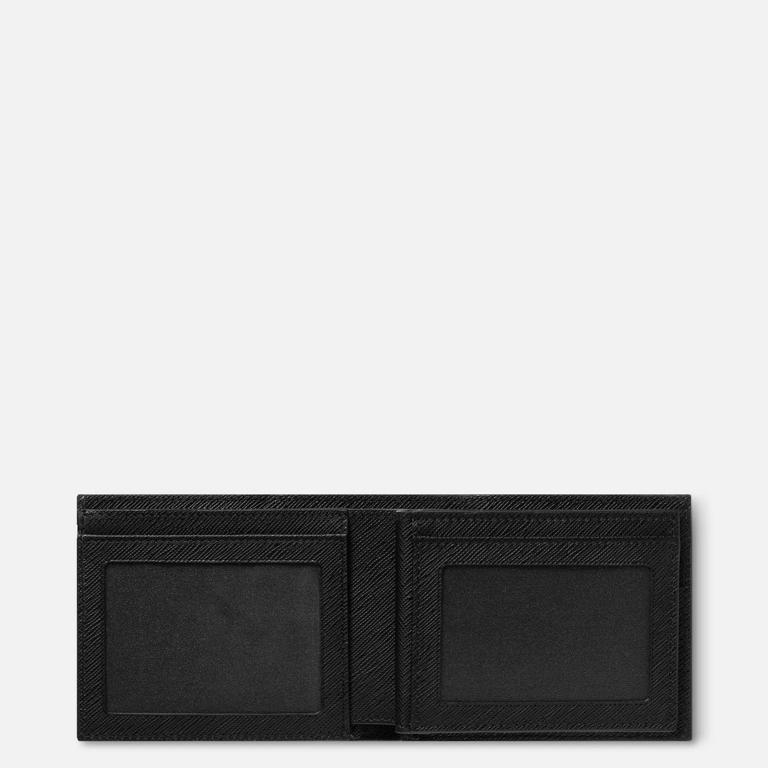 Montblanc Peněženka se 6 kompartmenty a 2 průhledné kapsy Montblanc Black Sartorial 130318