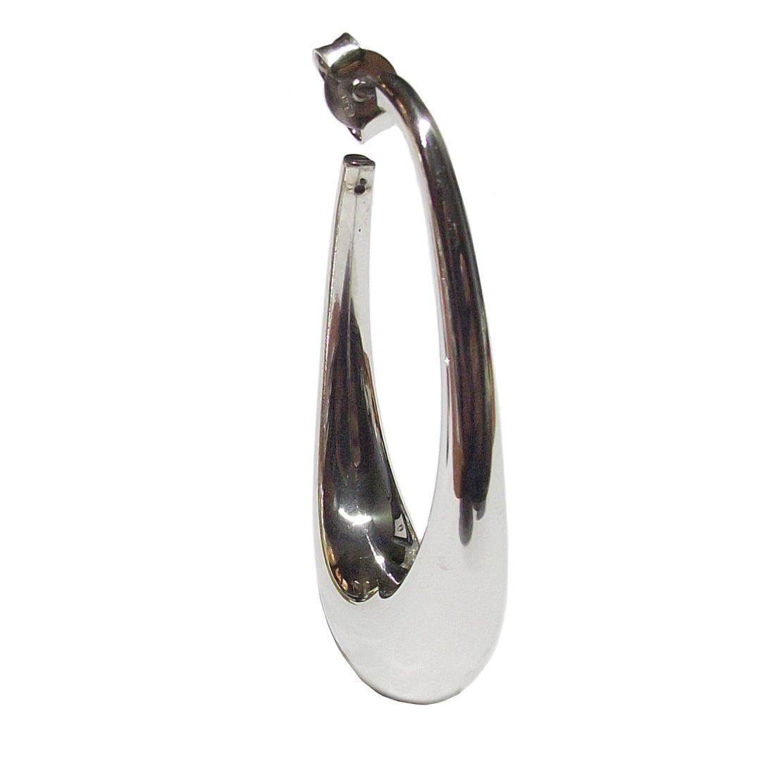 Capodagli-oorbellen met een zilveren vervolgkeuzelijst 925 of-Arg-0003