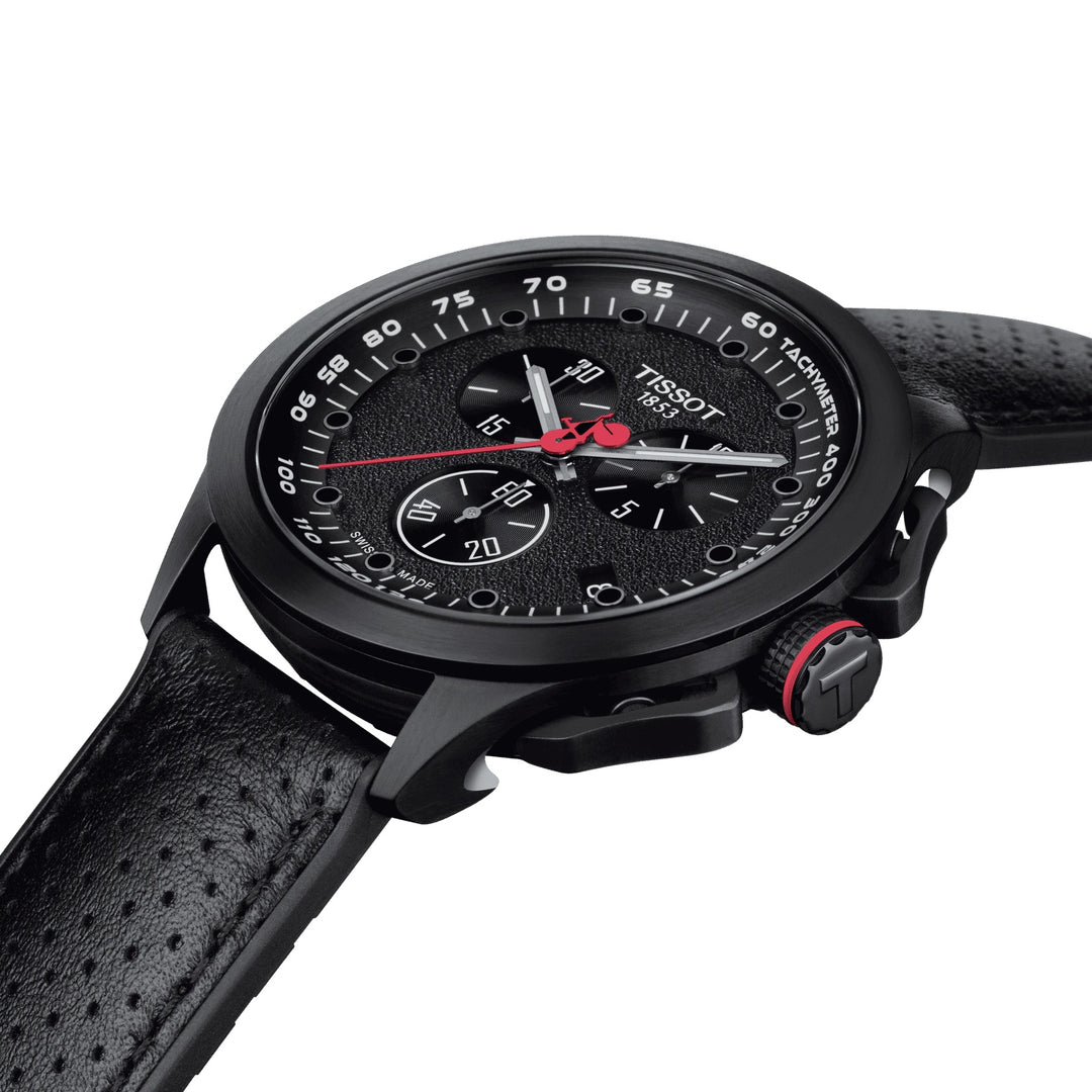 TOSSOT T-Race Cycing Clock Griring D'Italia 2022特別版45mm Quartz Steel PVD黑色T135.417.37.051.01