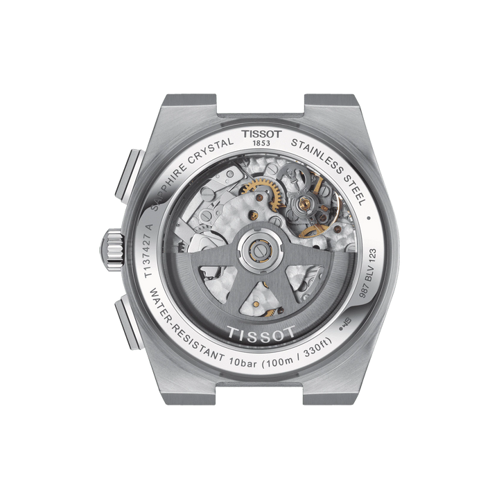 Tissot घड़ी Prx स्वचालित क्रोनोग्रफ़ 42 मिमी सफेद स्वत: स्टील T137.427.11.011.00