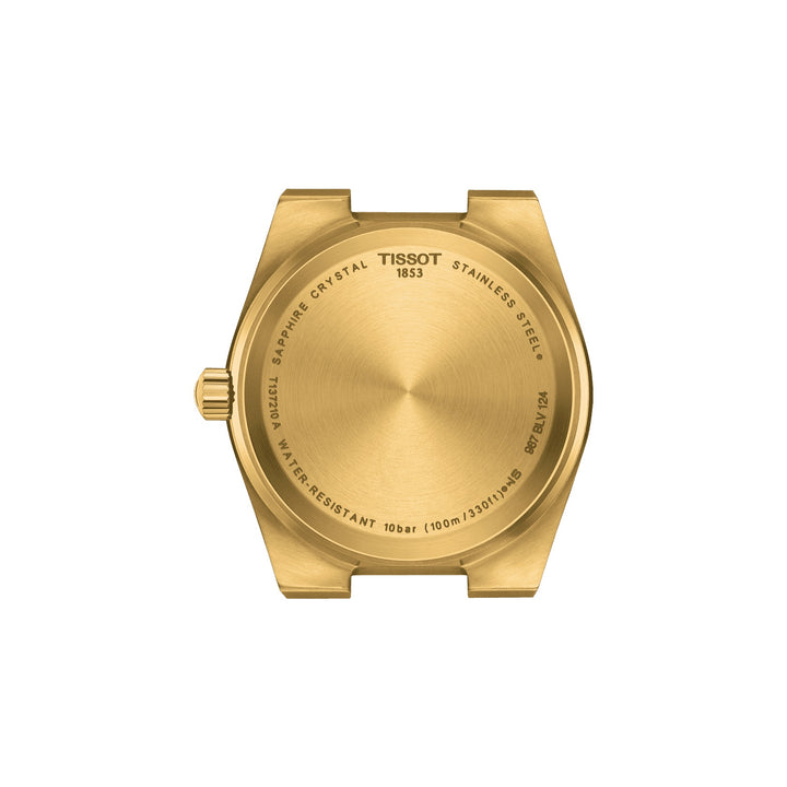 Tissot 腕時計 PRX 35 mm シャンパン水晶鋼仕上げPVDイエローゴールド T137.210.33.02.02.02.02.01.00
