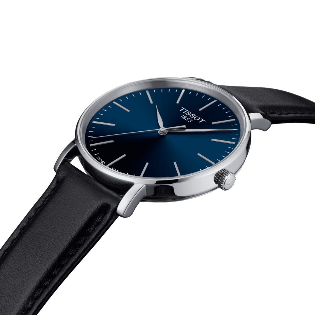 Tissot Eveytime Gent 40 מ"מ כחול קוורץ שעון T143.410.16.041.00