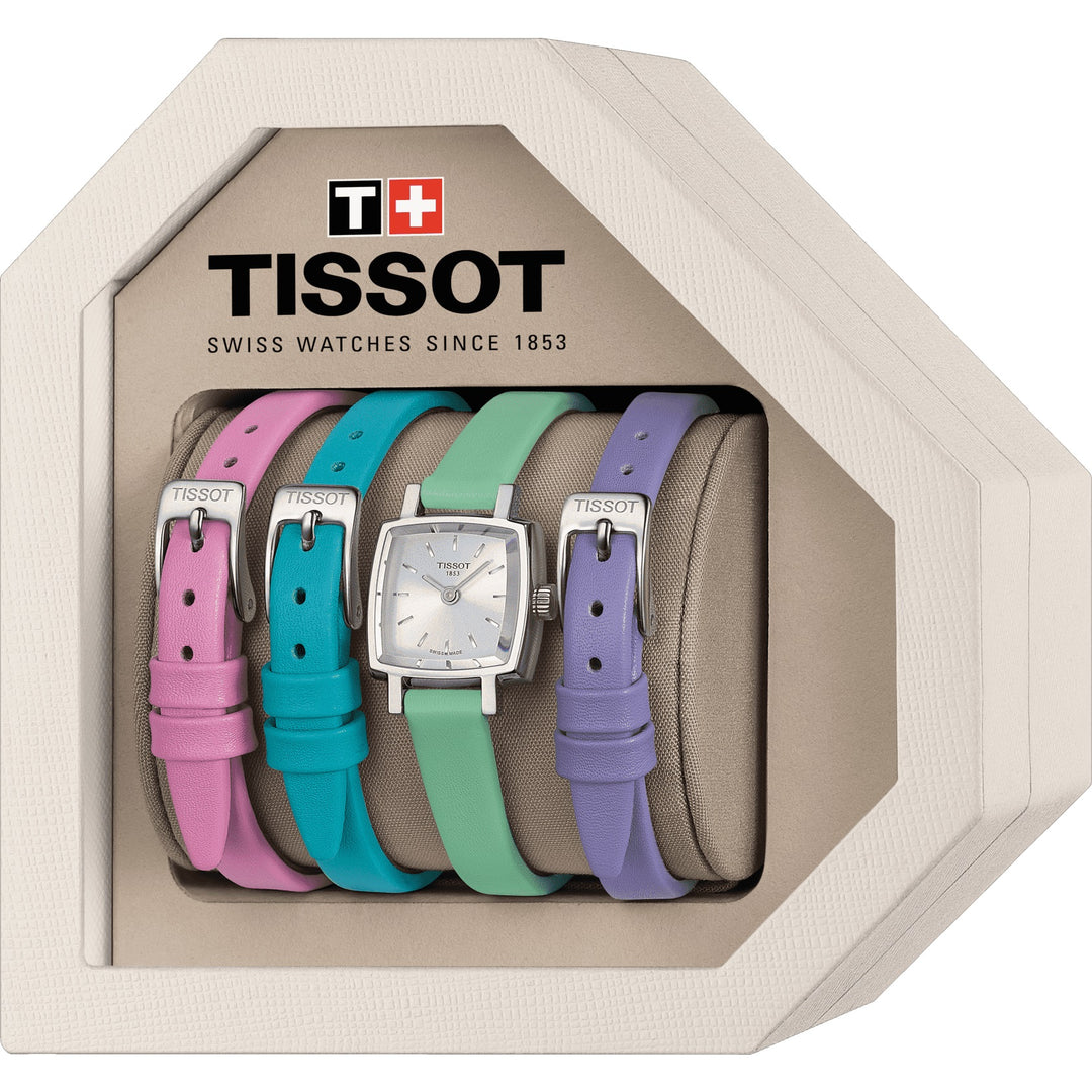 Часы Tissot Lovely Summer Set 20 мм серебряные кварцевые стальные T058.109.16.031.01